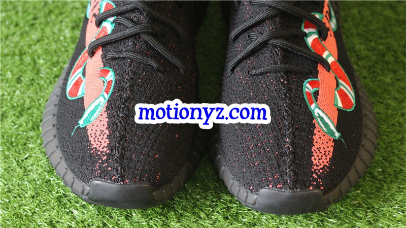 Yeezy Boost 350 V2 Snakes Black Red